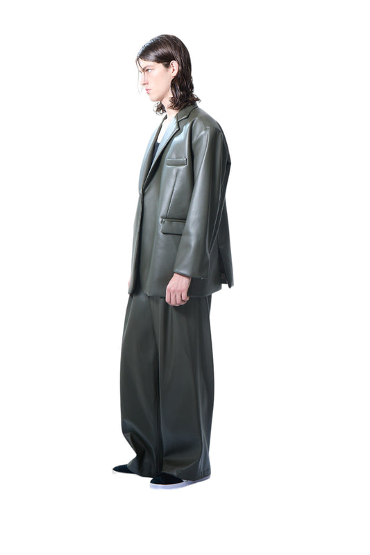 OVERSIZED BLAZER - VEGAN LEATHER