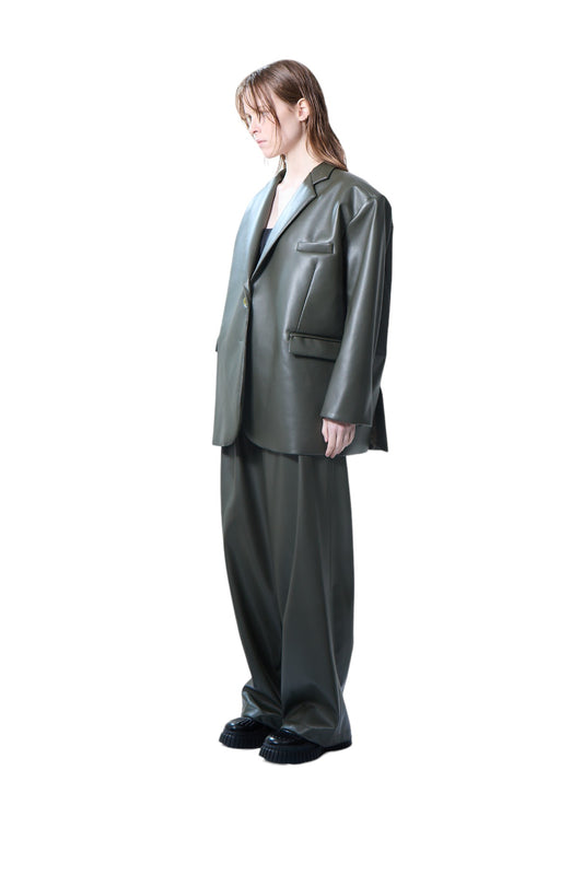 OVERSIZED BLAZER - VEGAN LEATHER